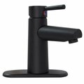 Baystate Valterra PF232703 Premium Single Handle Vessel Lavatory, Matte Black V46-PF232703